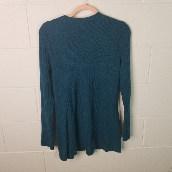 Cabi 3712 teal deco cardigan sweater - Picture 7 of 8